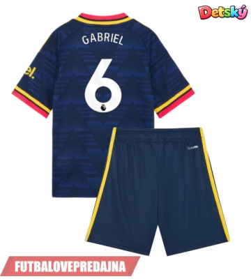 Lacne Dětský Futbalové dres Arsenal Gabriel Magalhaes #6 2026-27 Krátky Rukáv - Preč (+ trenírky)
